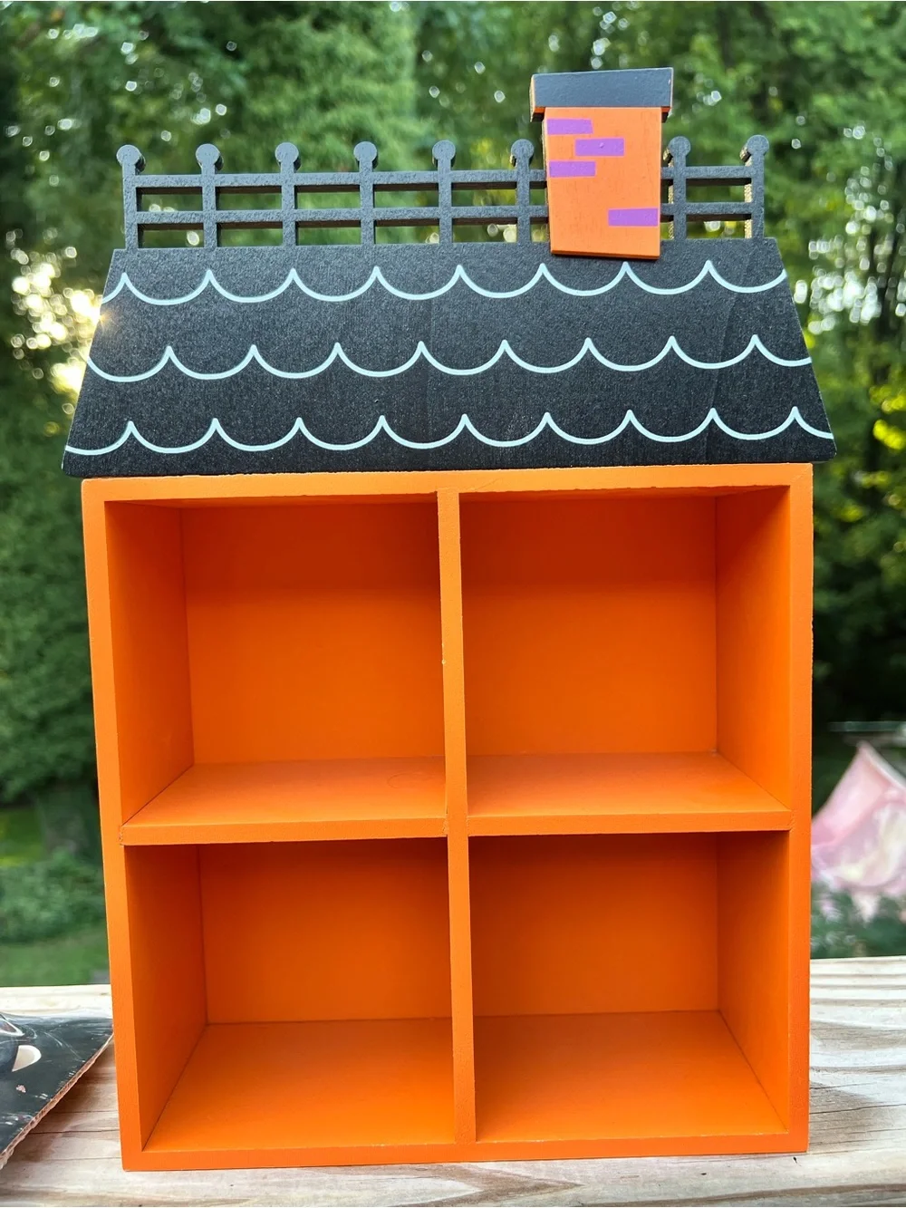 Halloween Mouse Figurines w/wooden shelf